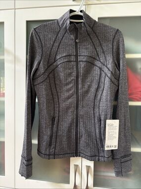 Lululemon Define Jacket Herringbone SZ 8 Heathered Black NWT🖤🖤🖤